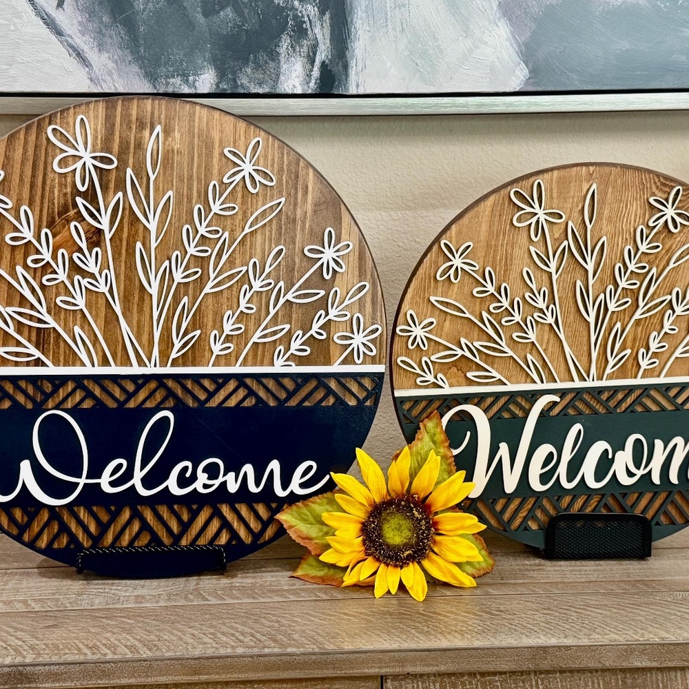 Personalized Custom Welcome Sign Door Hanger